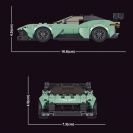 Mould King 27009 Mini Model auta Aston Martin Vulcan