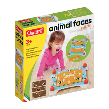 Quercetti 00322 Animal Faces Puzzle