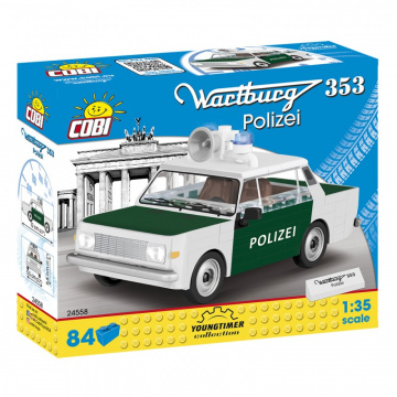 Cobi 24558 Youngtimer – Wartburg 353 Polizei, 1:35, 84 k