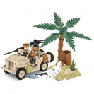 COBI 2298 Americký terénní automobil Jeep Willys MB - SAS