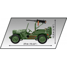 COBI 2805 Americký terénní automobil Jeep Willys MB