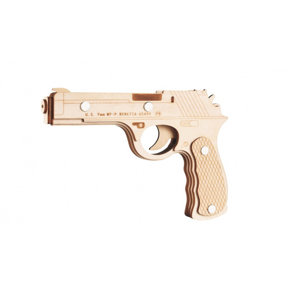 Woodcraft Dřevěné 3D puzzle Beretta M9