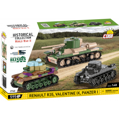COBI 2740 Renault R35,Valentine IX, Panzer I