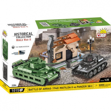 Cobi 2284 Bitva u Arrasu 1940 Matilda II vs Panzer 38(t)