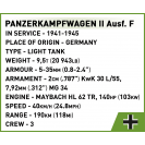 COBI 2597 Německý tank Panzerkampfwagen II Ausf. F