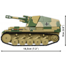 COBI 2598 Německá samohybná houfnice Sd.Kfz.124 Wespe