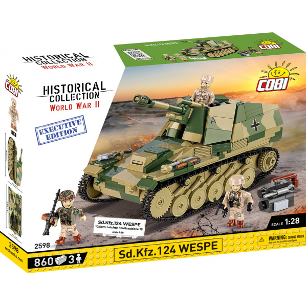 COBI 2598 Německá samohybná houfnice Sd.Kfz.124 Wespe