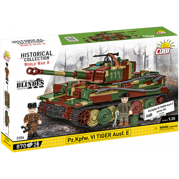 COBI 3124 Německý tank PzKpfw VI Tiger Ausf E,  1:35