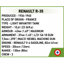 Cobi 2719 Francouzský pěchotní tank Renault R-35