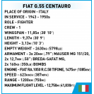 COBI 5867 Italský stíhací letoun Fiat G.55 Centauro