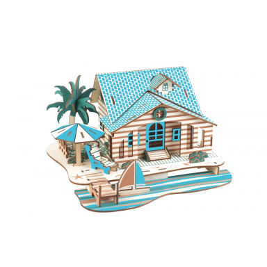 Woodcraft Dřevěné 3D puzzle Vila na Bali