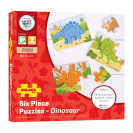 Bigjigs Toys Puzzle 3v1 dinosauři