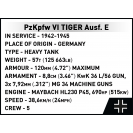 COBI 2807 Německý tank PzKpfw VI TIGER č. 114