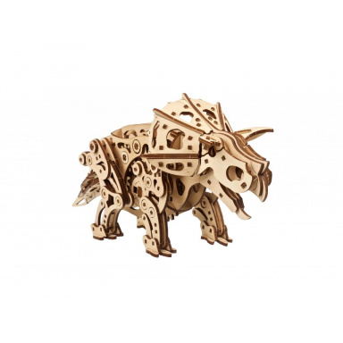 Ugears 3D dřevěné mechanické puzzle Triceratops