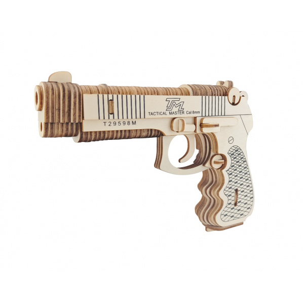 Woodcraft Dřevěné 3D puzzle Pistole M92F