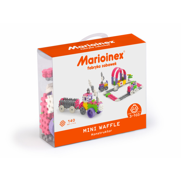 Marioinex 16-902837_PO MINI WAFLE – 140 ks Konstruktér (dívky)