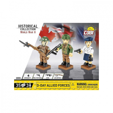 COBI 2055 3 figurky s doplňky D-Day Spojenci