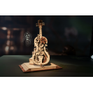 RoboTime 3D dřevěné mechanické puzzle Kouzelné violoncello (elektrický pohon)