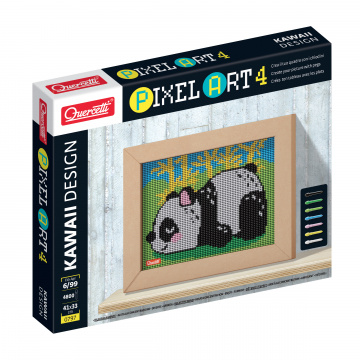 Quercetti 00797 Pixel Art 4 Kawaii Panda – mozaika z kolíčků