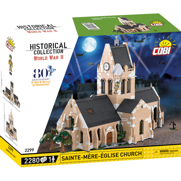 COBI 2299 II Francouzský kostel Sainte-Mère-Église D-DAY