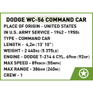 COBI 3111 II WW Dodge WC-56, D-DAY, 1:35, 208 k, 2 f