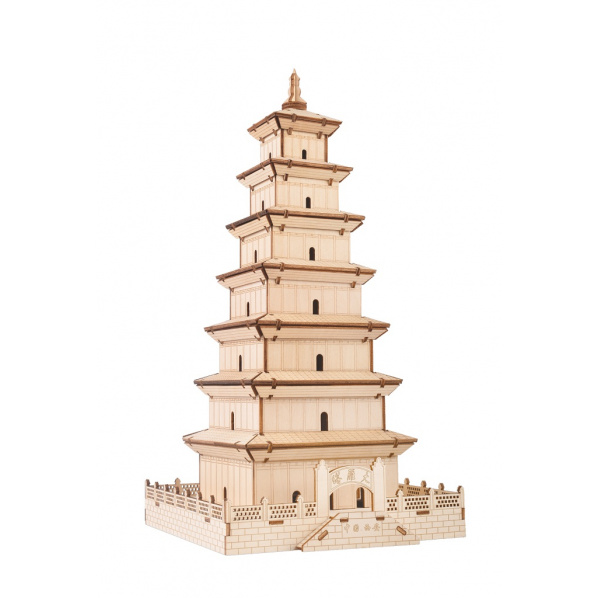 Woodcraft Dřevěné 3D puzzle Velká pagoda divoké husy