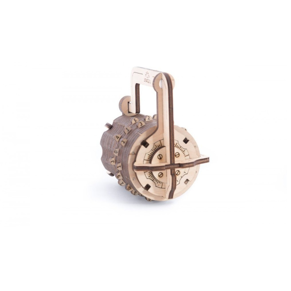 Ugears 3D dřevěné mechanické puzzle Zámek