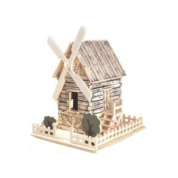 Woodcraft Dřevěné 3D puzzle větrný mlýn