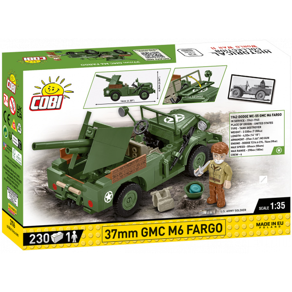 COBI 3116 Americké terénní vozidlo 37mm GMC M6 FARGO 