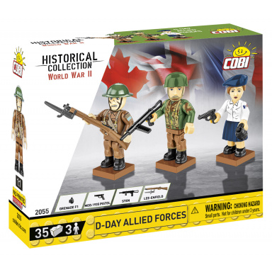 COBI 2055 3 figurky s doplňky D-Day Spojenci