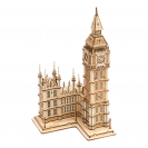 RoboTime dřevěné 3D puzzle hodinová věž Big Ben svítící