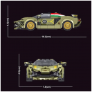 Mould King 27003 Mini Model auta Lamborghini Sian