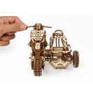 Ugears 3D dřevěné mechanické puzzle UGR-10 Motorka (scrambler) s vozíkem