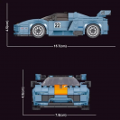 Mould King 27005 Mini Model auta Porsche 918 RSR 