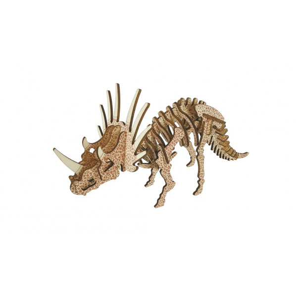 Woodcraft Dřevěné 3D puzzle Triceratops