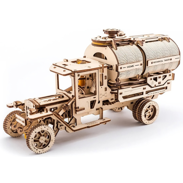 Ugears 3D dřevěné mechanické puzzle UGM-11 Náklaďák s cisternou