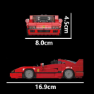 Mould King 27038 Model auta Ferrari F40