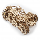 Ugears 3D dřevěné mechanické puzzle UGR-10 Motorka (scrambler) s vozíkem