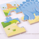 Bigjigs Toys Puzzle 3v1 dinosauři