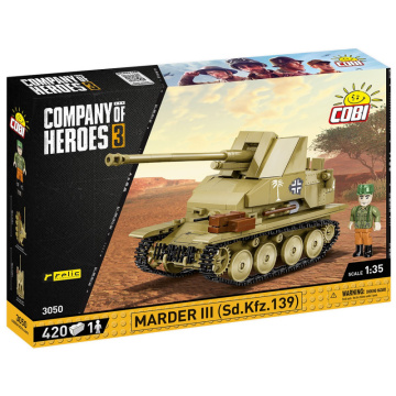 Cobi 3050 Německý stíhač tanků Marder III Sd.Kfz.139 – Company of Heroes